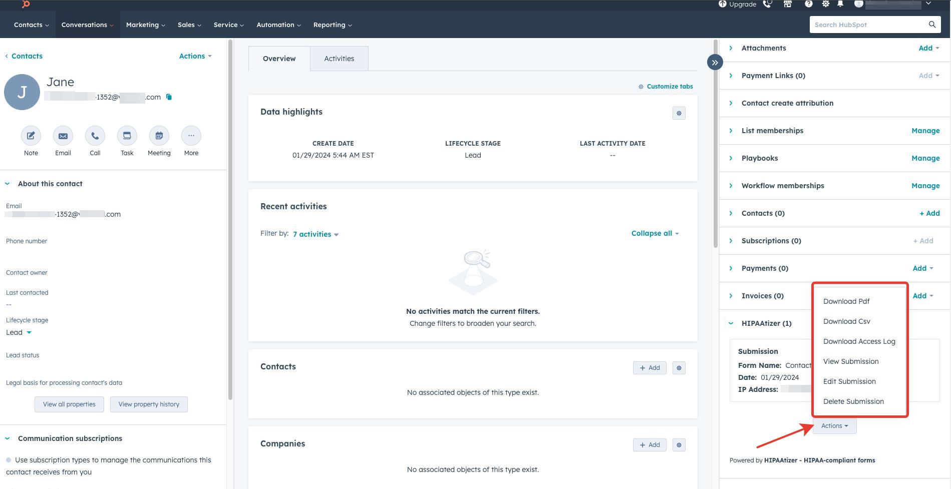 Access HIPAAtizer Submission