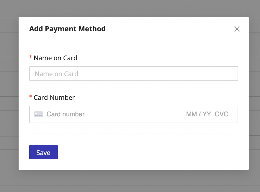 Stripe Payment Modal