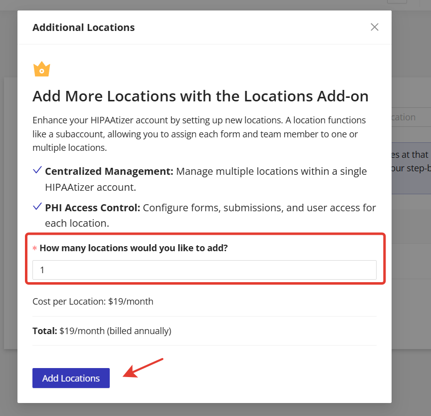 Select Location Count