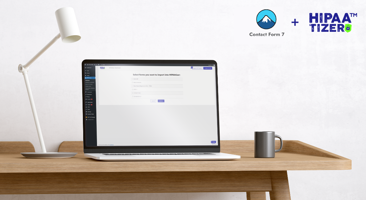HIPAA-compliant online forms powered by Contact Form 7 and the HIPAA WordPress Plugin
