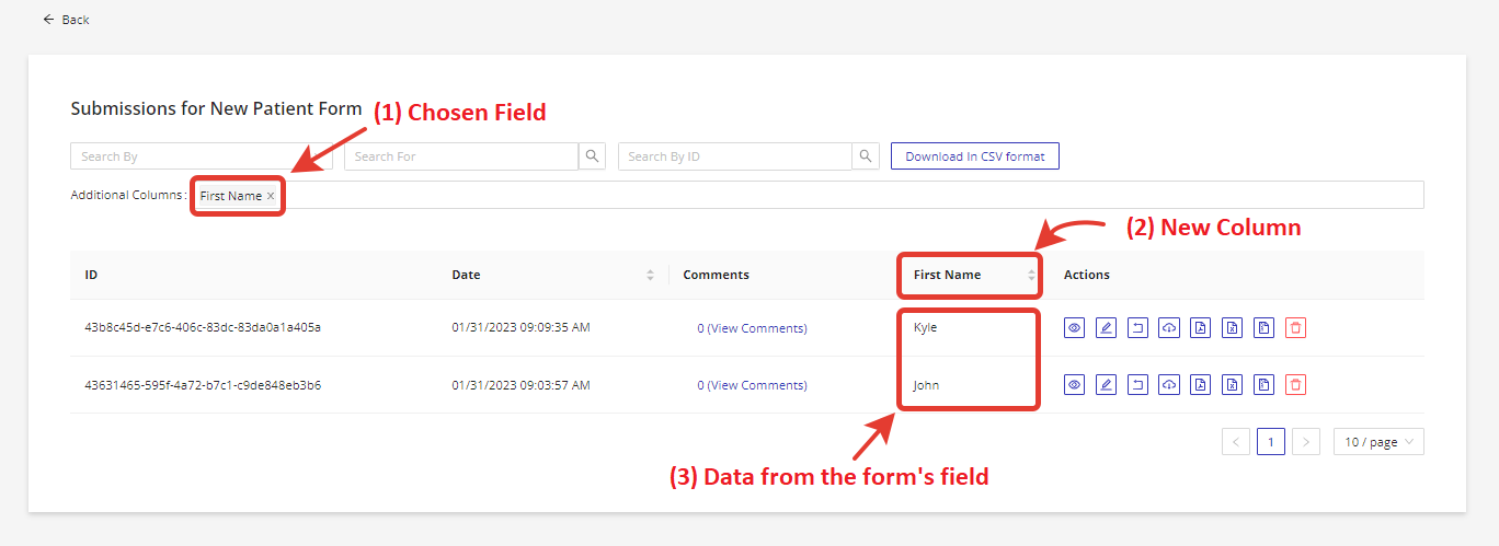 Filtered HIPAA Compliant Form Submissions