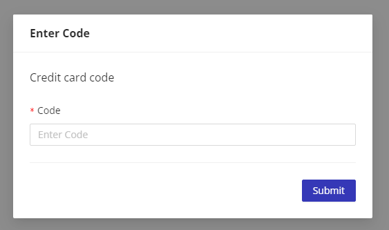 Entering the code to get access to HIPAA-compliant online forms