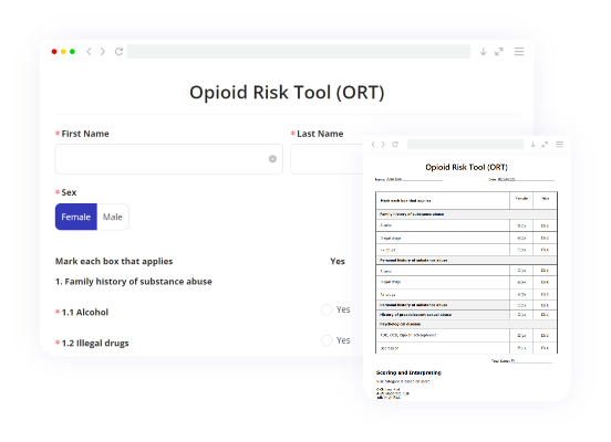 ORT Form Template
