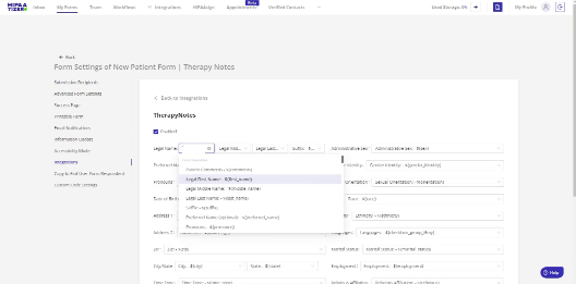 Integration With Therapy Notes