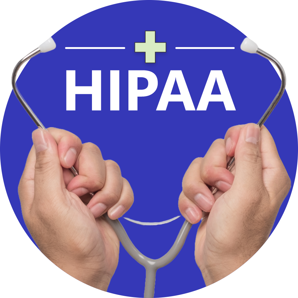 Close-up of hands holding a stethoscope forming the word HIPAA, used on the HIPAAtizer site to emphasize their support for HIPAA-Compliant forms.