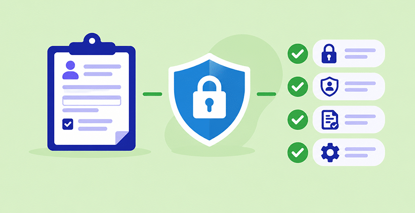 HIPAA-Compliant patient intake form secured with encryption, privacy, document control, and access management safeguards.