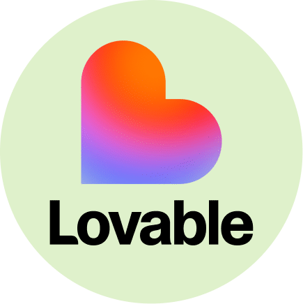 Lovable AI app builder logo for HIPAA-Compliant healthcare app integration.